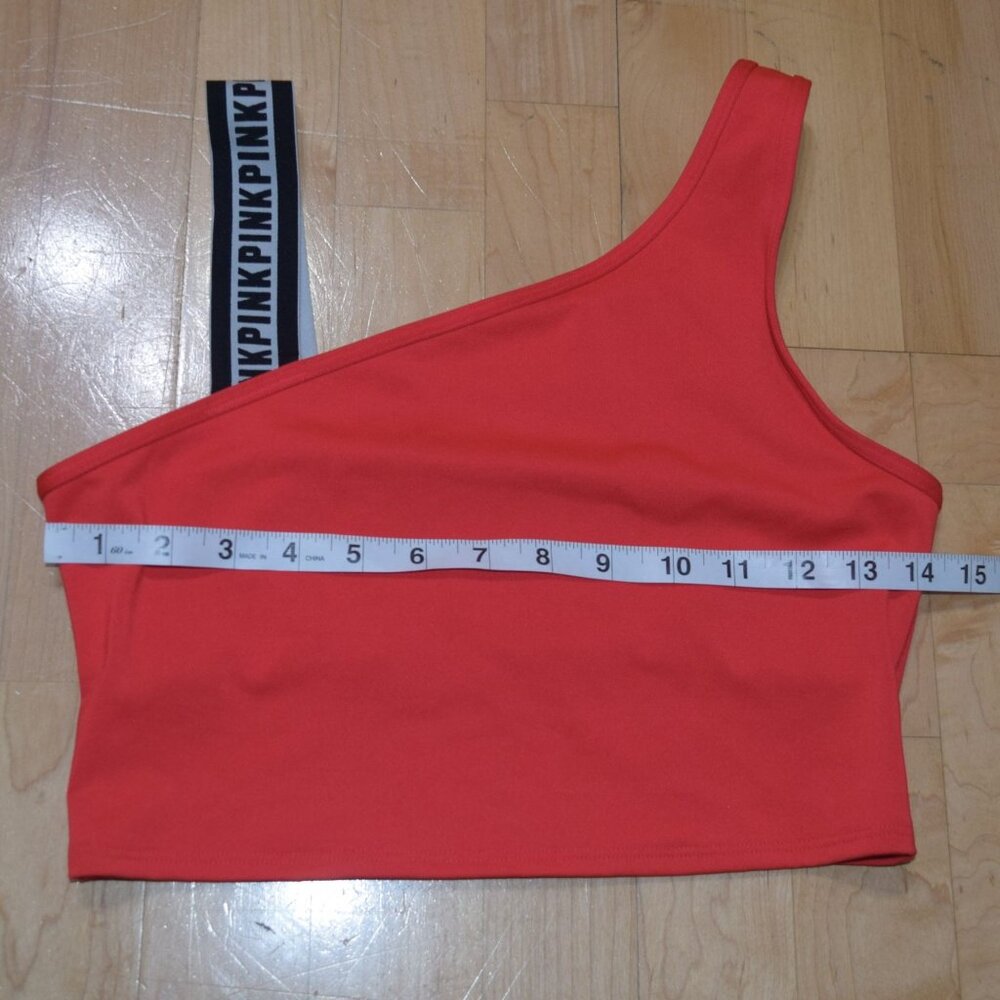 Victoria's Secret Pink ULTIMATE Unlined SPORTS CROP TOP Women's Sz M Bra Shirt - Picture 7 of 7